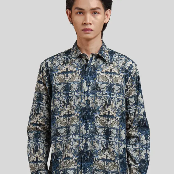 Nusantara Long Sleeve Modern Fit in Butterfly